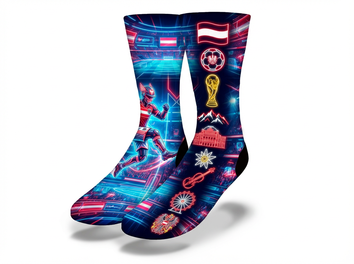 AUSTRIA at WC26 Socks