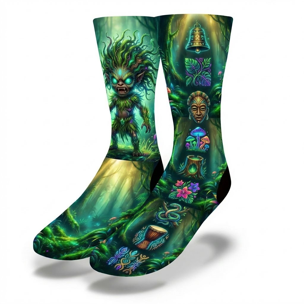African Futuristic Eloko Socks