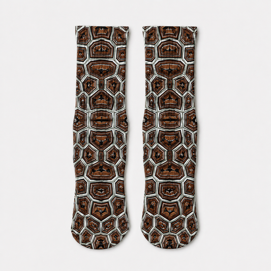 Turtle Shell Print Socks