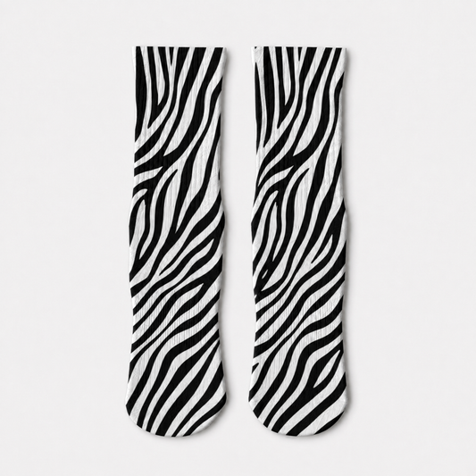 Zebra Stripe Animal Print Socks