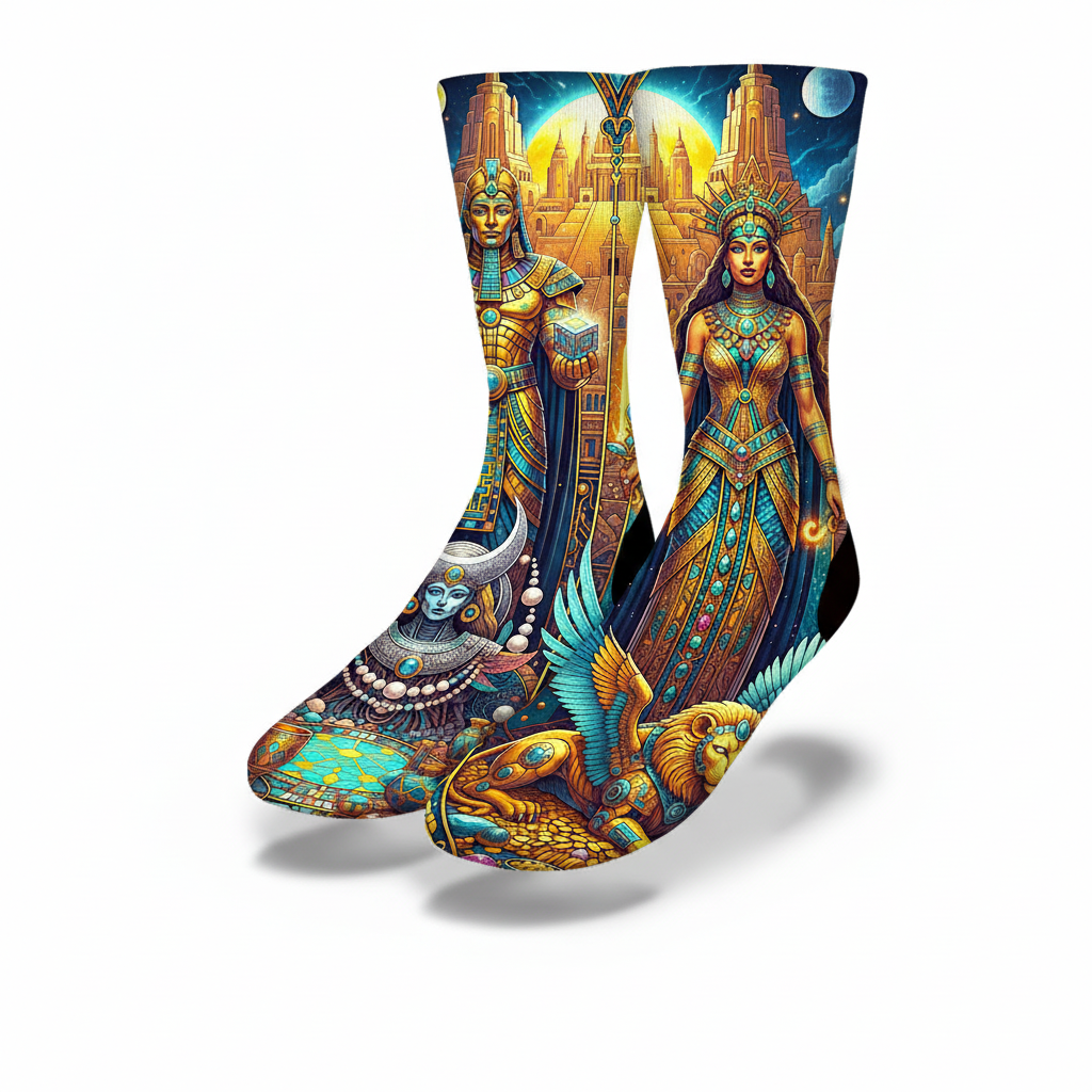 Anunnaki Sumerian Deity 2 Socks