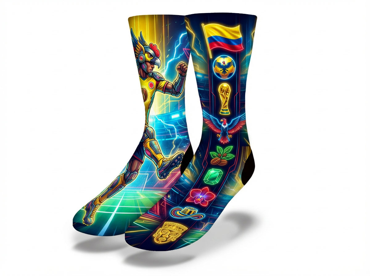 COLOMBIA co WC26 Socks Soccer World Cup