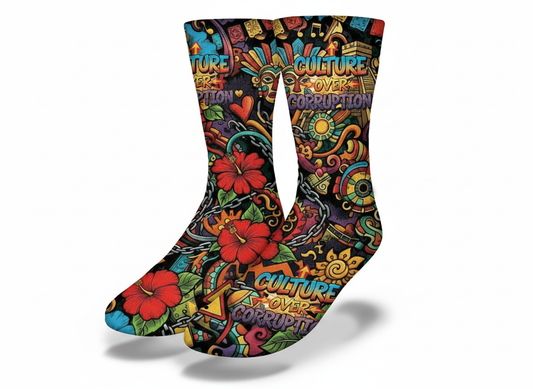 Culture over Corruption socks
