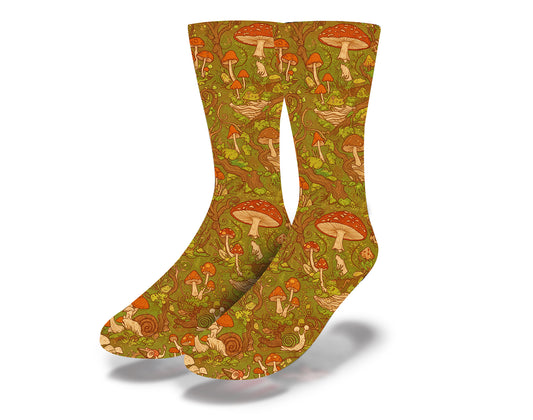 Enchanted Mushroom Grove Socks