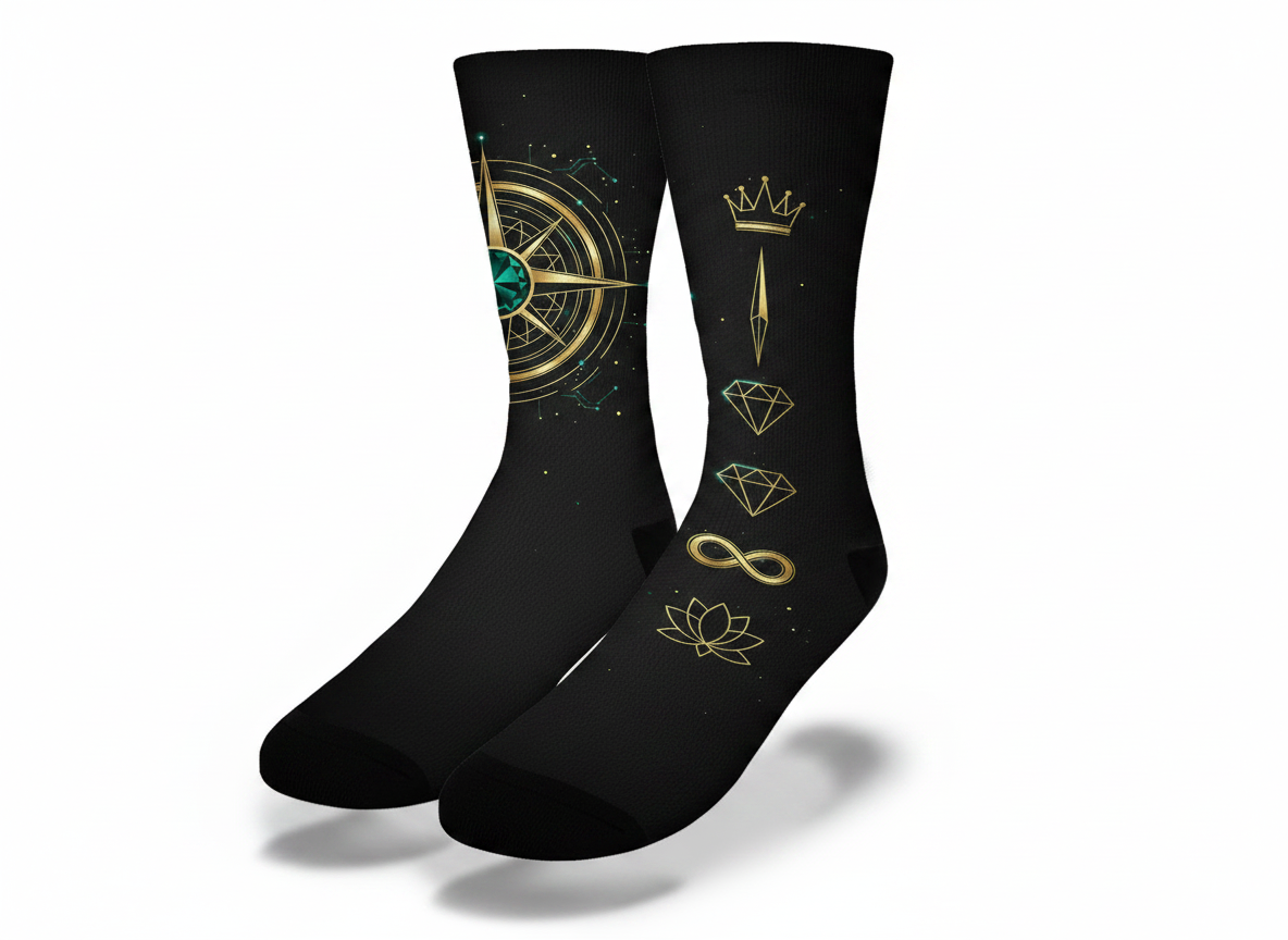 Manifestation Compass Socks