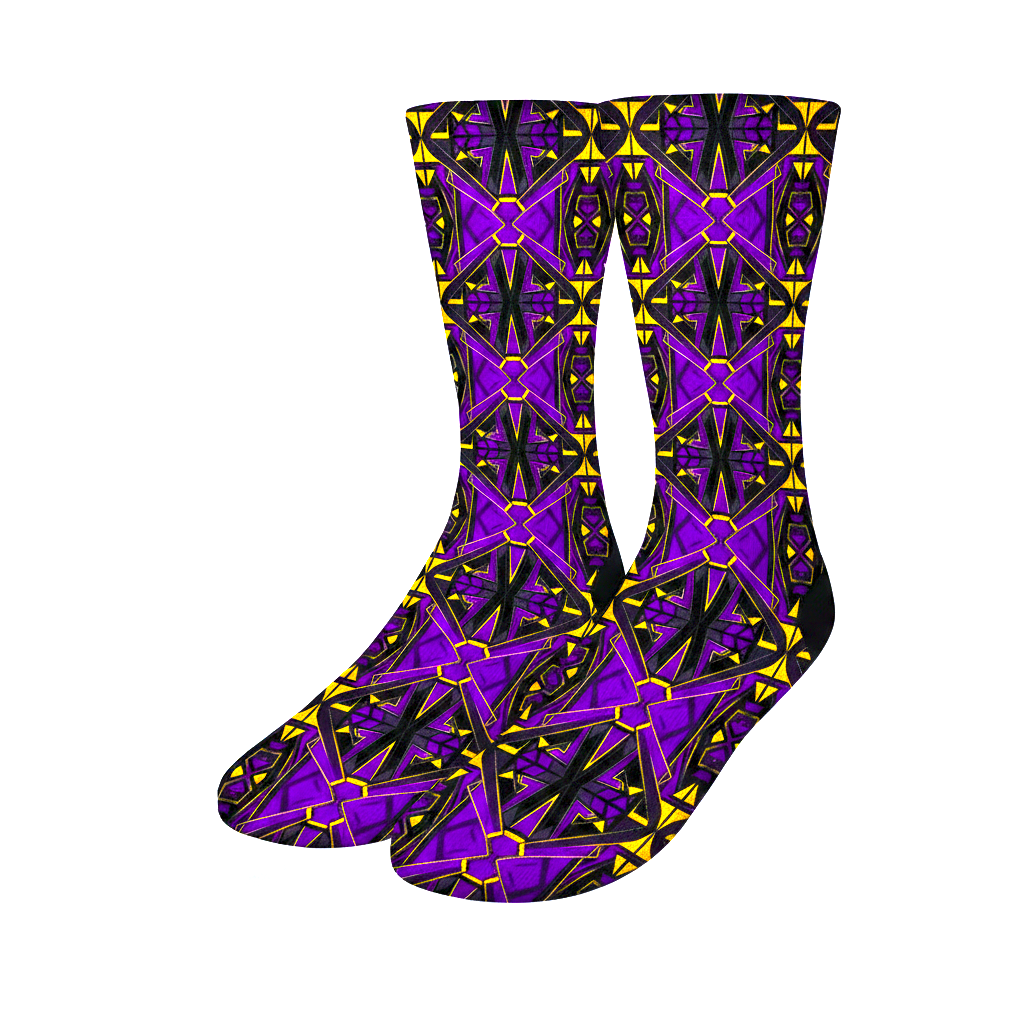 Royal Vibrations Purple Socks
