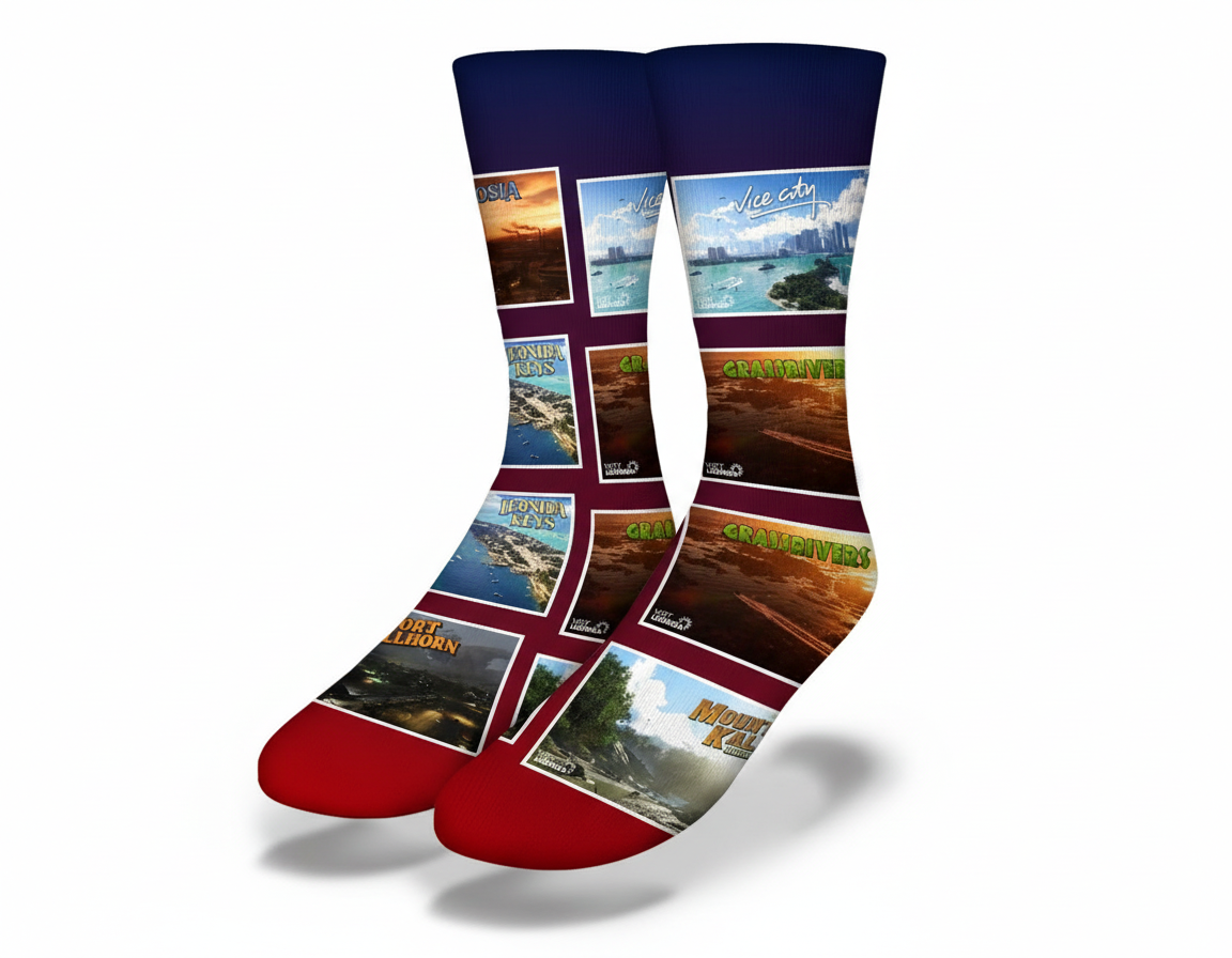 Vice City Names Socks