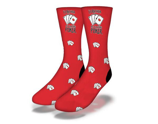 Id Rather Be Playing Poker Red