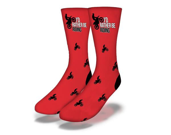 I'd Rather Be Riding a Dirt Bike Red