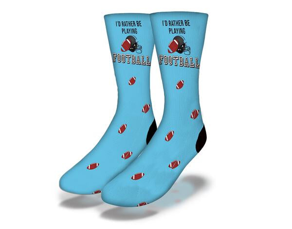 Id Rather Be Playing Football Blue