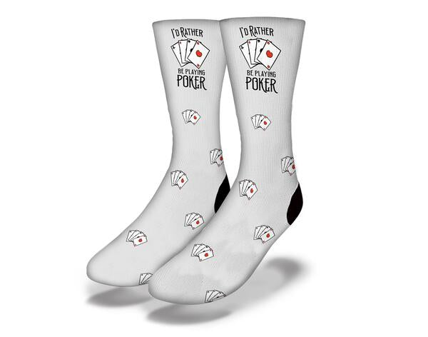 Id Rather Be Playing Poker Grey