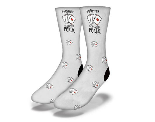 Id Rather Be Playing Poker Grey