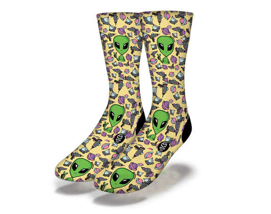 Aliens Watching Us Socks