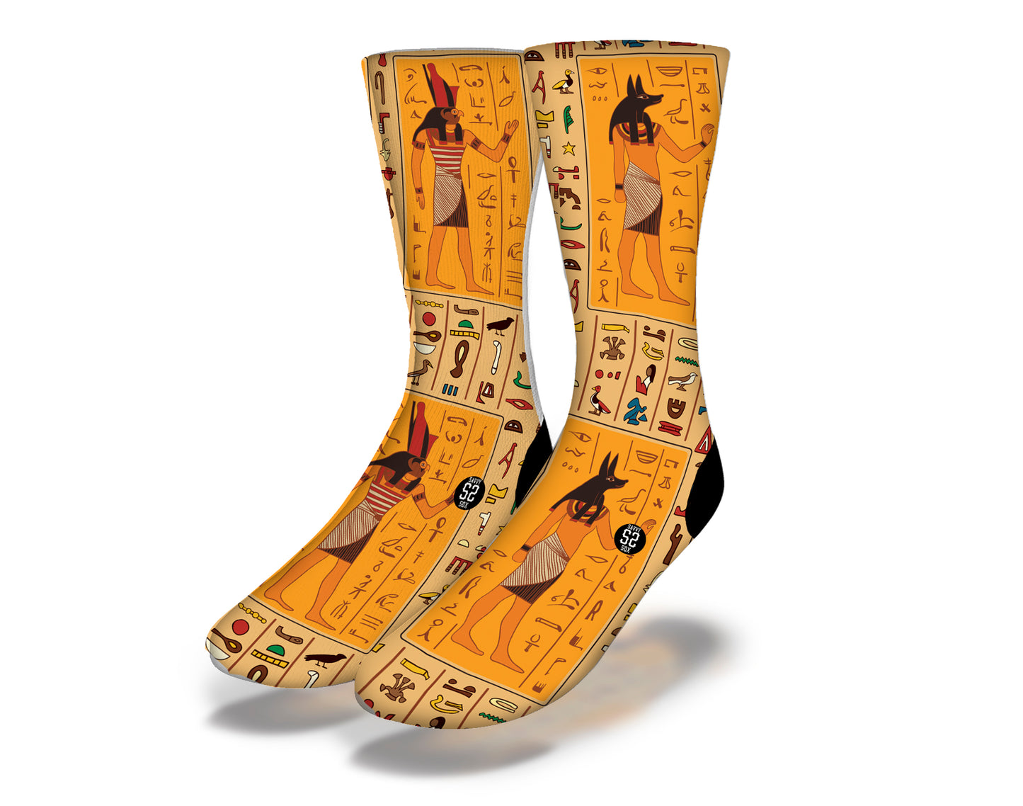 EGYPTIAN KINGS HIEROGLYPHICS Fun World Socks