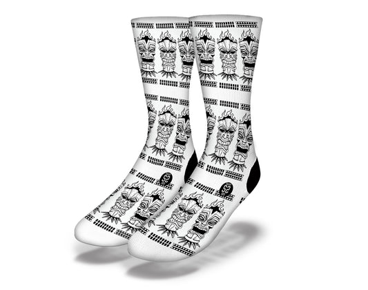 Polynesian Warrior Faces 3 Socks