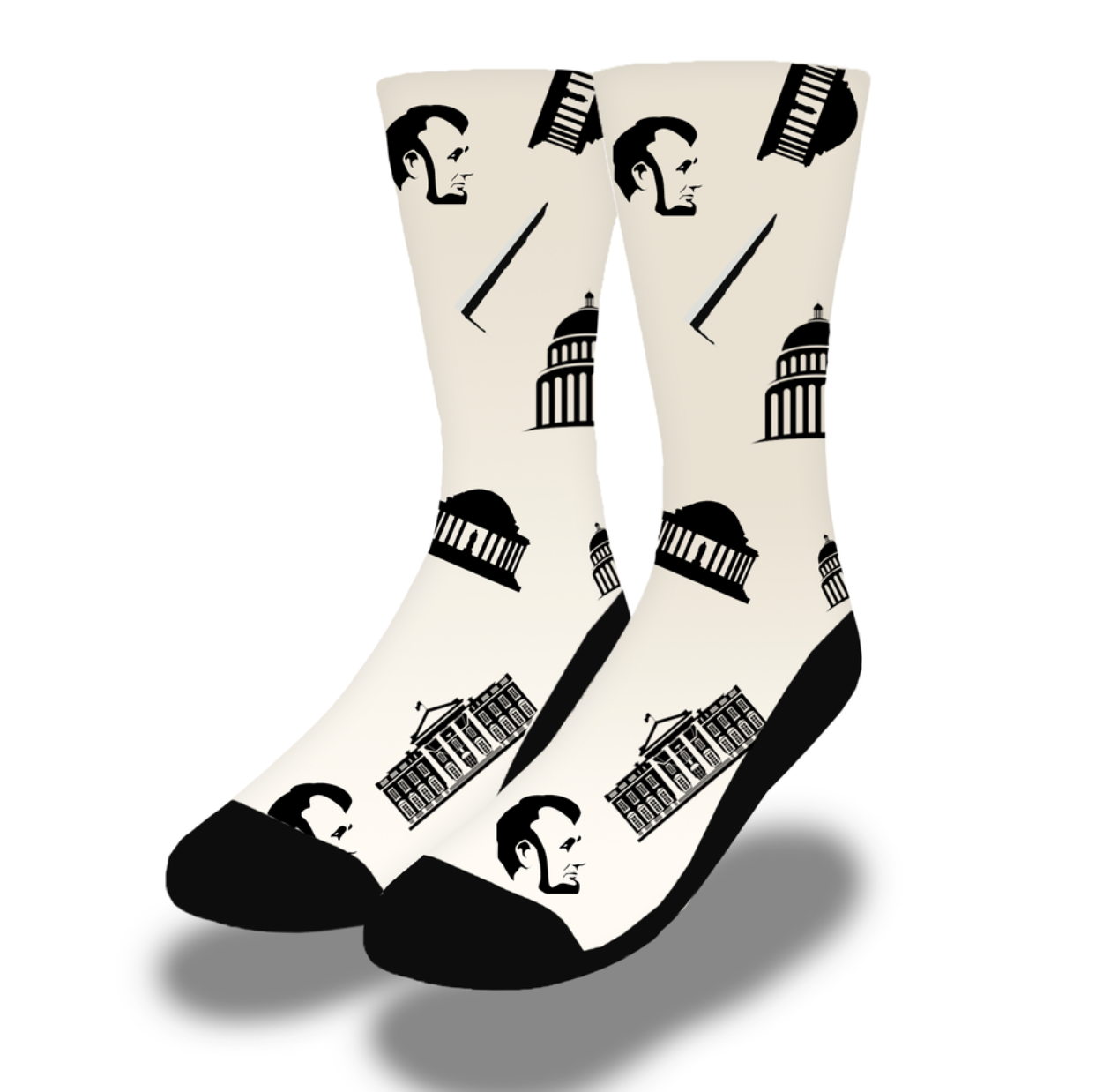 Lincoln White House Socks