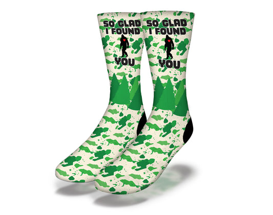 So Glad I Found You Bigfoot Socks