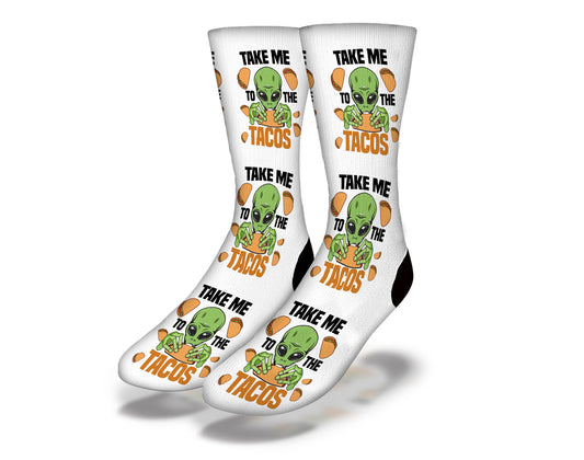 Alien Take Me To Tacos Tiled