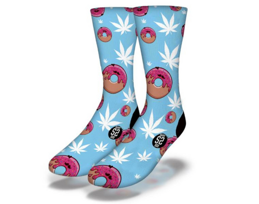 DONUT MUNCHIES Funny Weed Socks