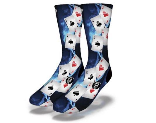 FLYING ACES Fun Casino Themed Socks