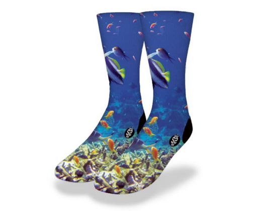 TECHNICOLOR OCEAN REEF Fun Fish Socks