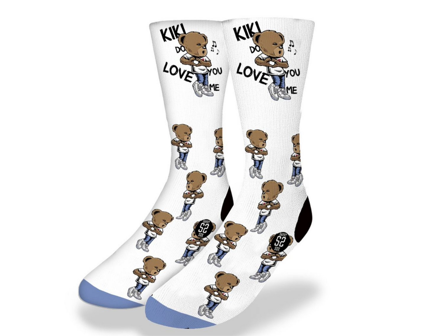 Kiki Do You Love Me Bear Socks