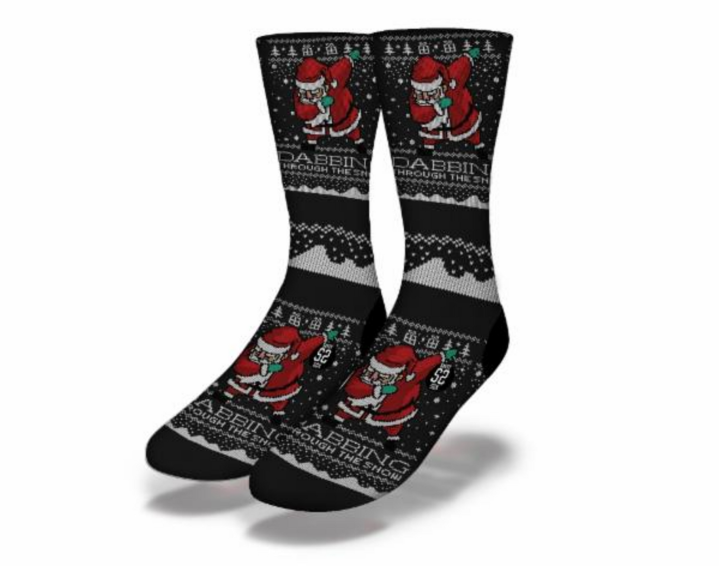 Christmas Dabbing Through The Snow Socks