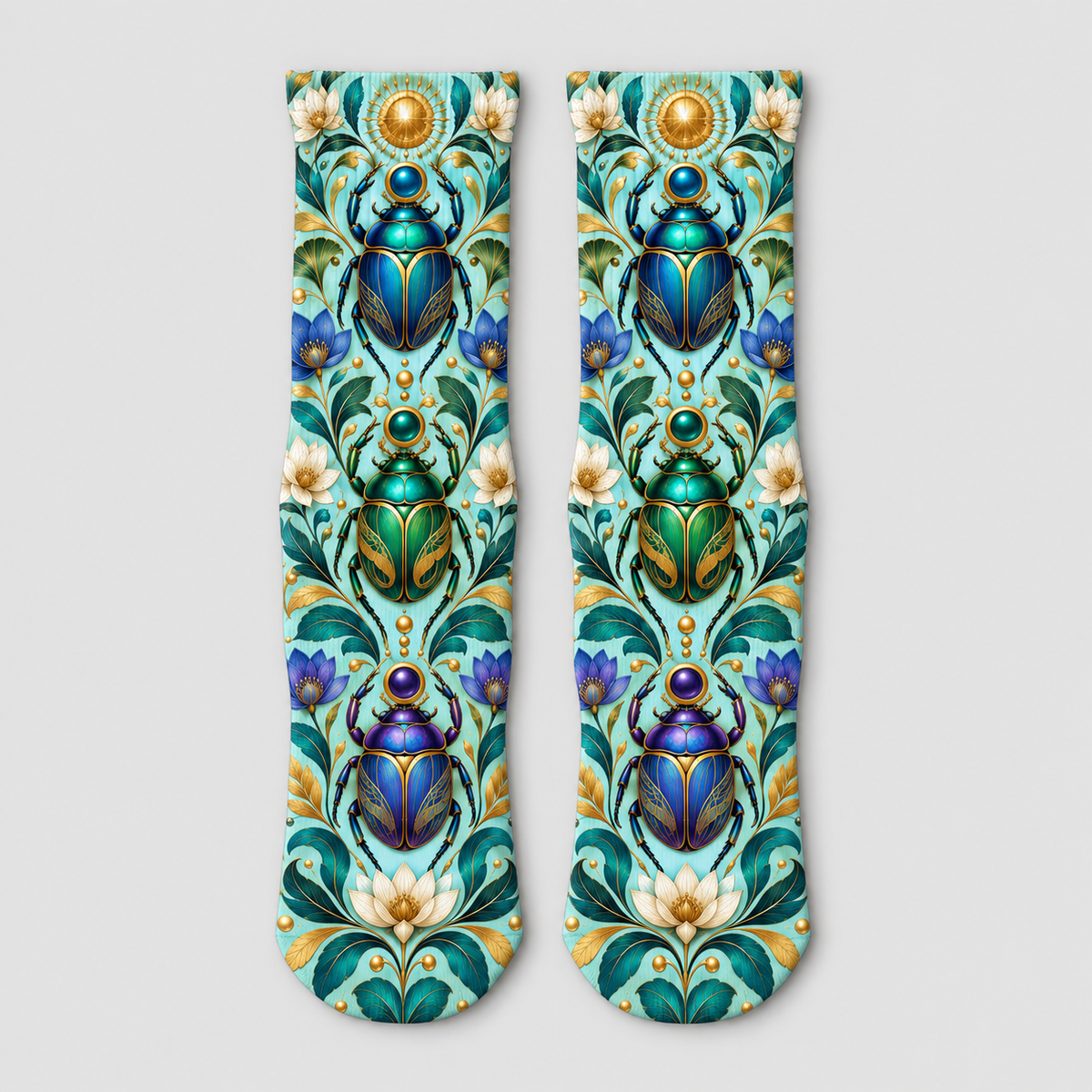 Insects Jewel Scarab socks