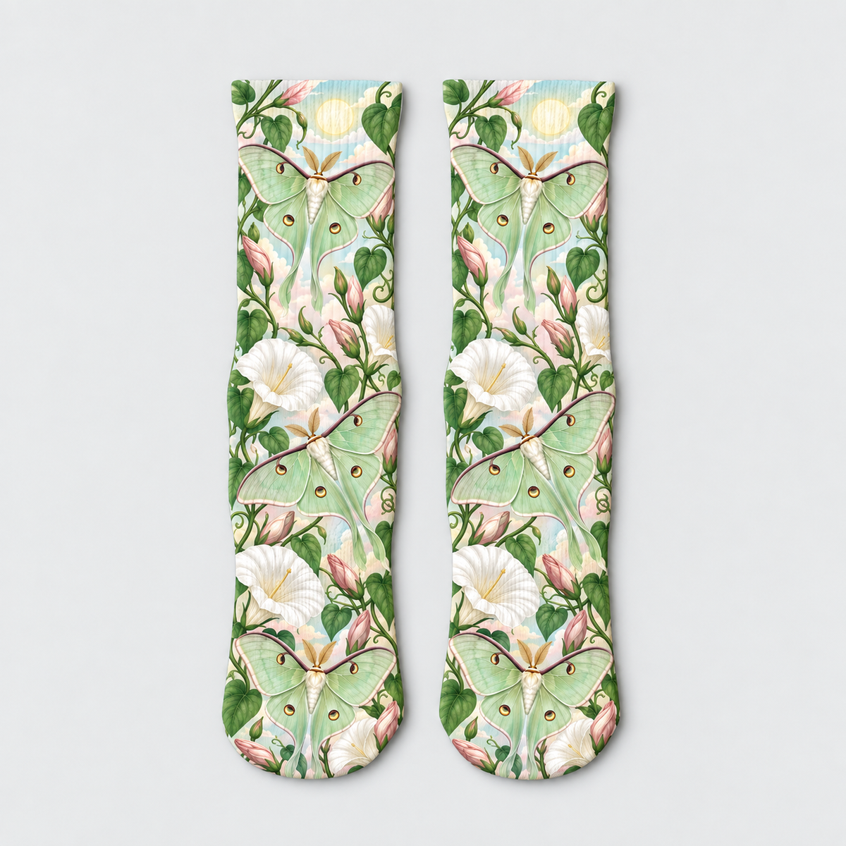 Insects Luna Moth Garden socks