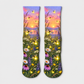 Insects Firefly Sunset Meadow socks