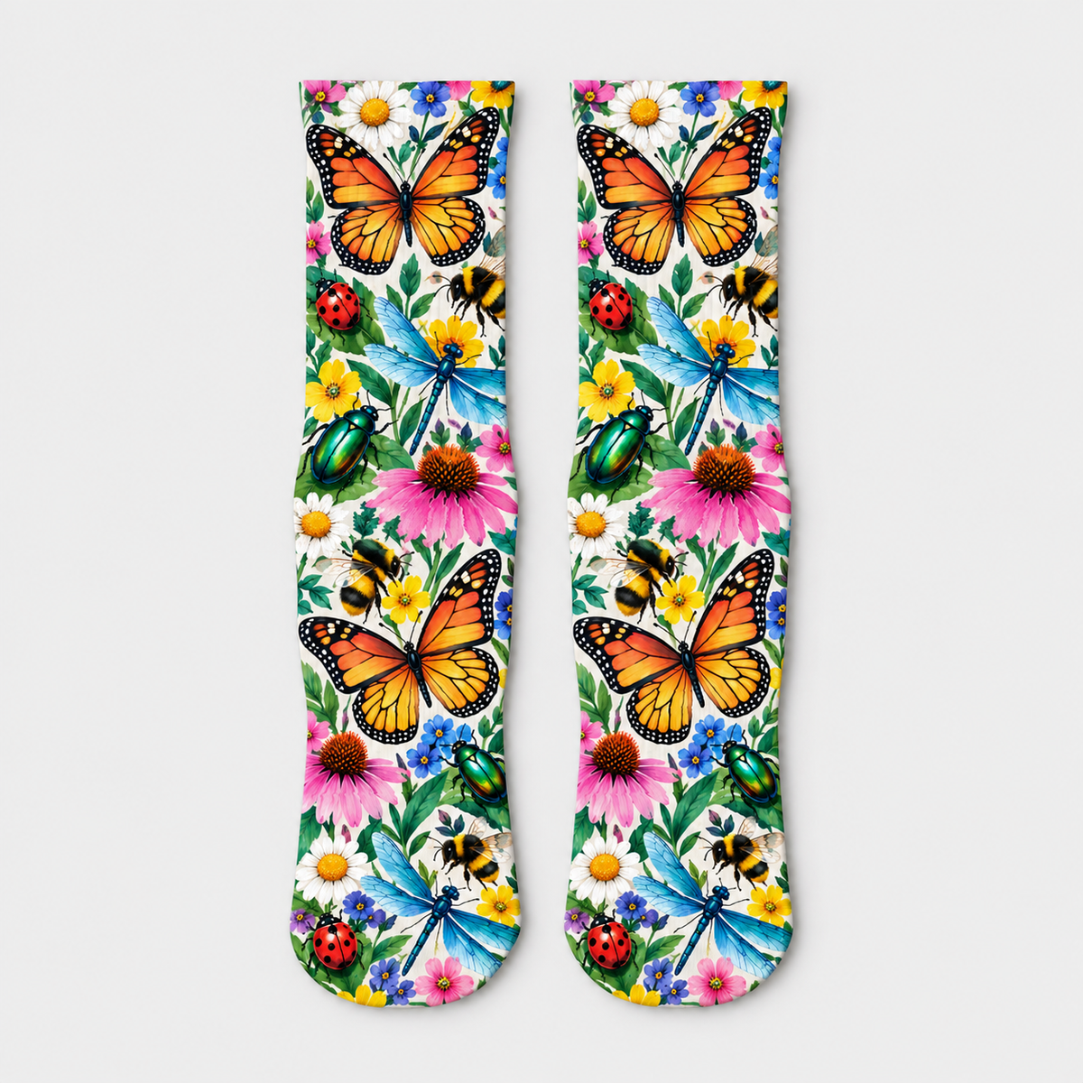 Insects Butterfly Meadow socks
