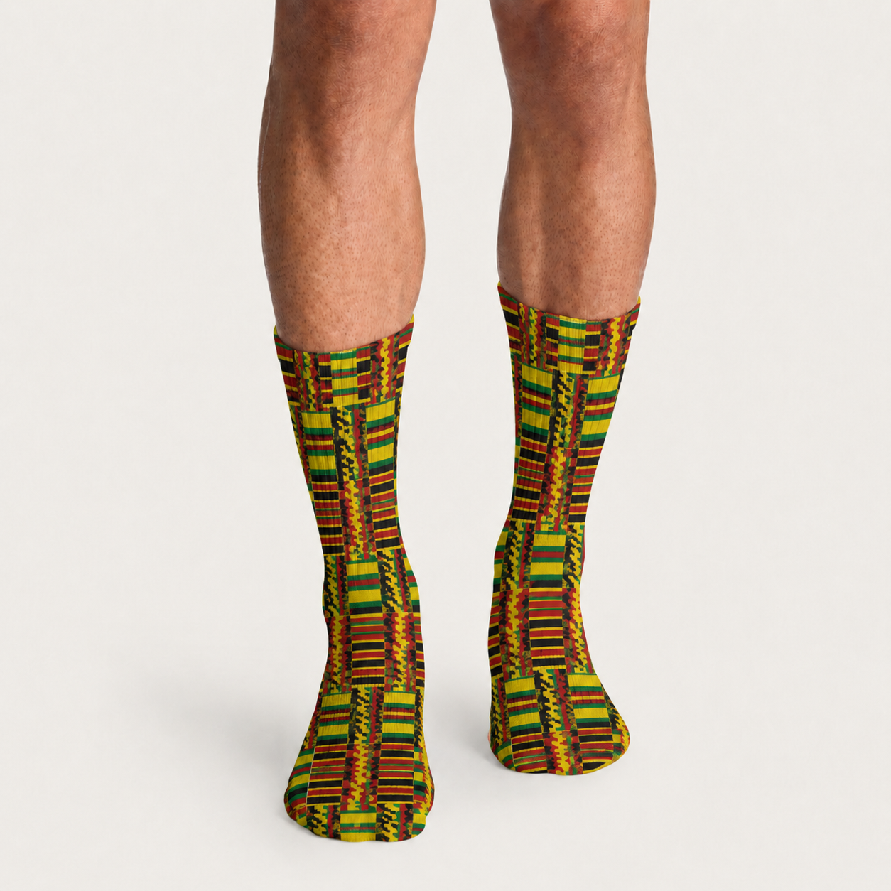 African Patterns Crew Socks (5 Pairs)