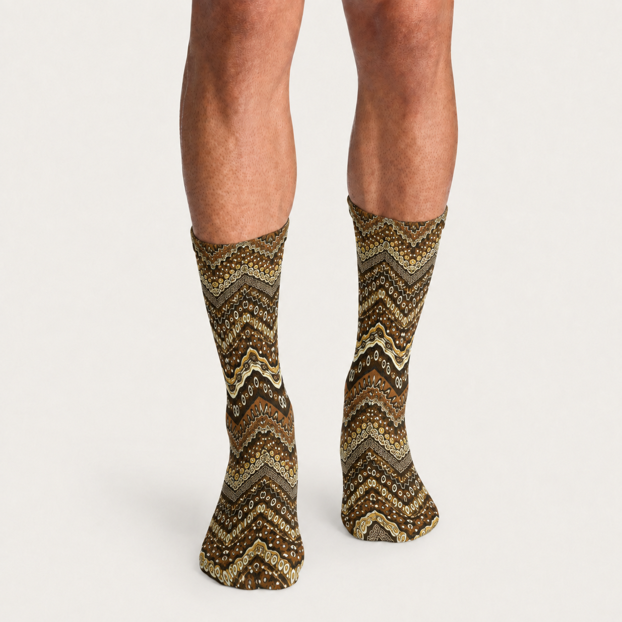 African Patterns Crew Socks (5 Pairs)