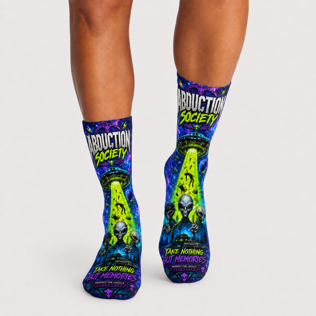 Alien Abduction Society socks