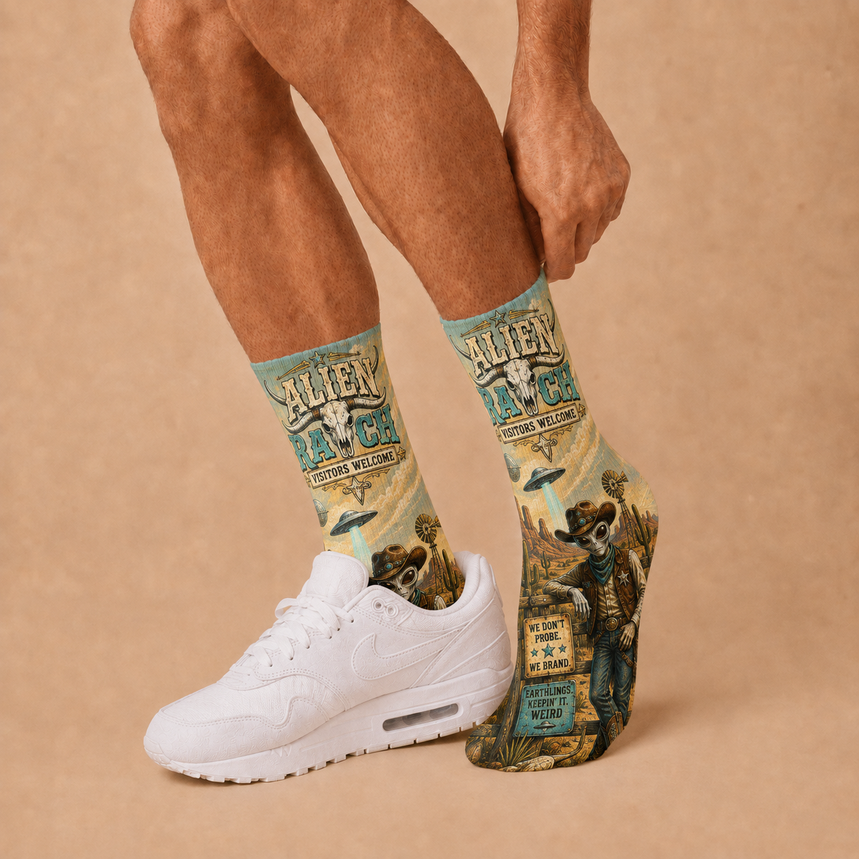 Alien Ranch socks