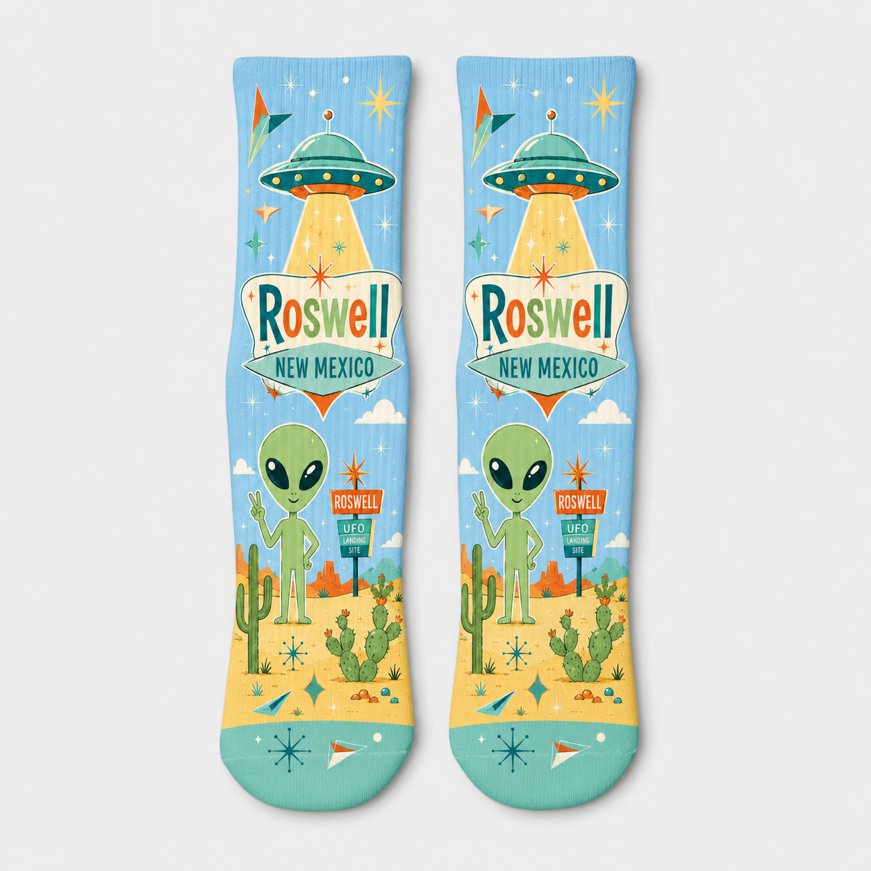 Alien Roswell 3 Socks