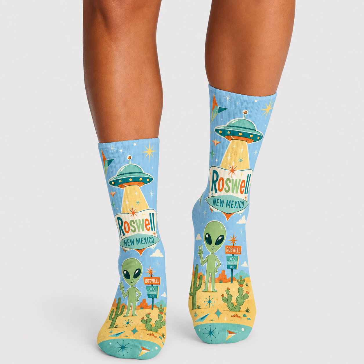 Alien Roswell 3 Socks
