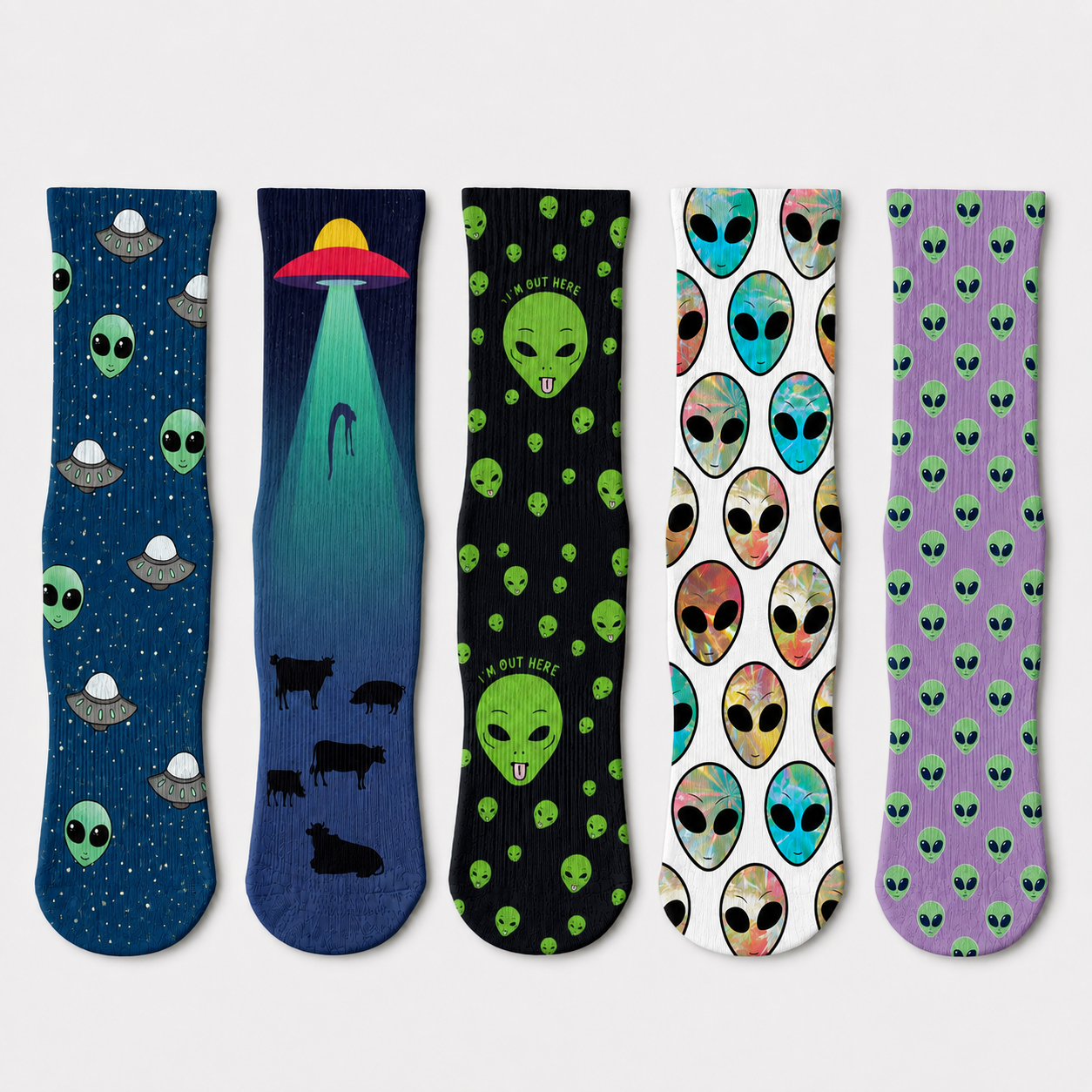 Alien Crew Socks (5 Pairs)