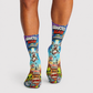 Alien Abducted Again socks
