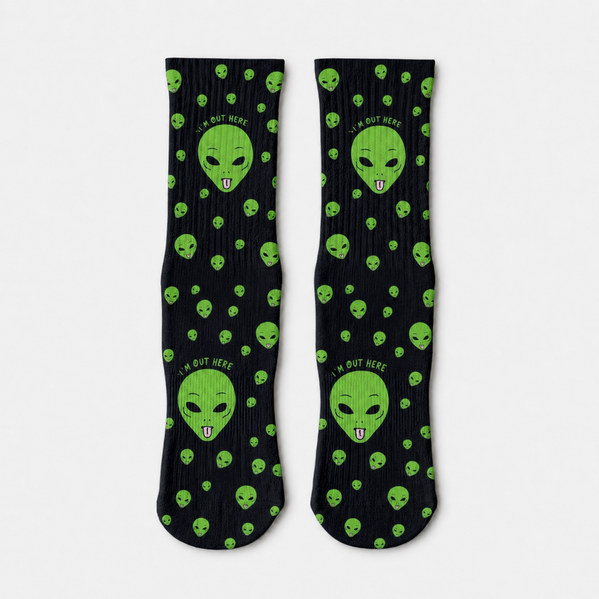Alien We Outer Here Crew Socks