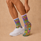 Alien Peace Love socks