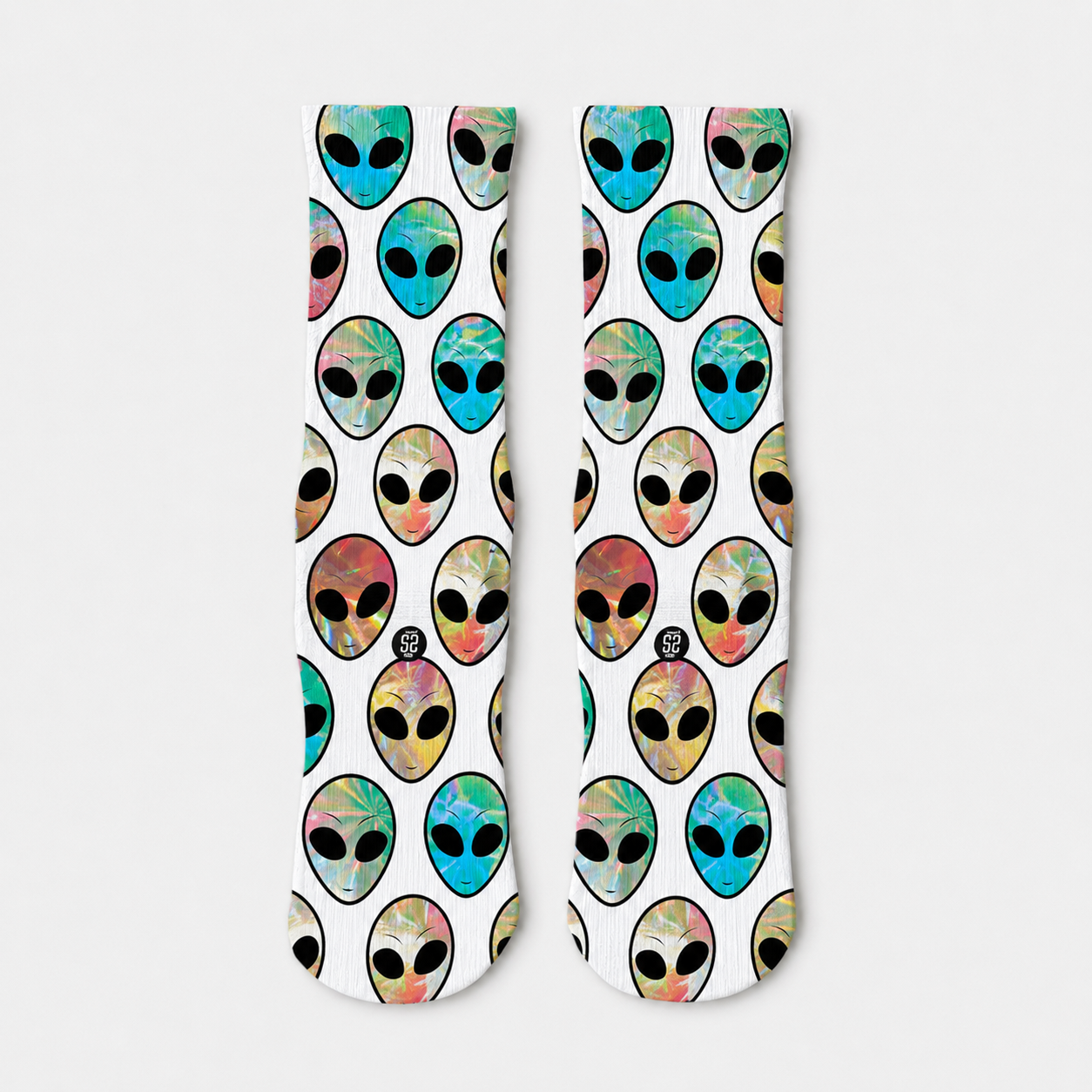 Reflective Alien Socks