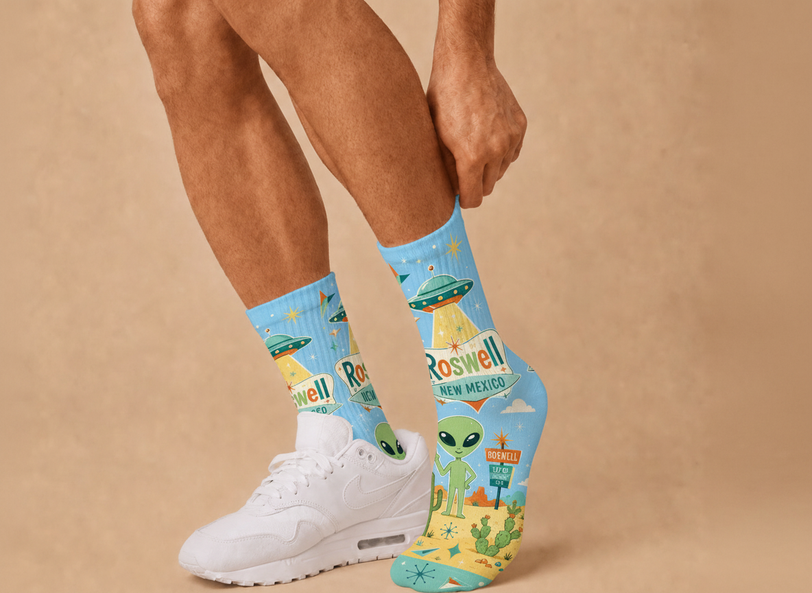 Alien Roswell 3 Socks