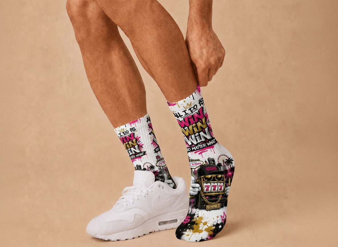 Vegas All I Do Is Win socks
