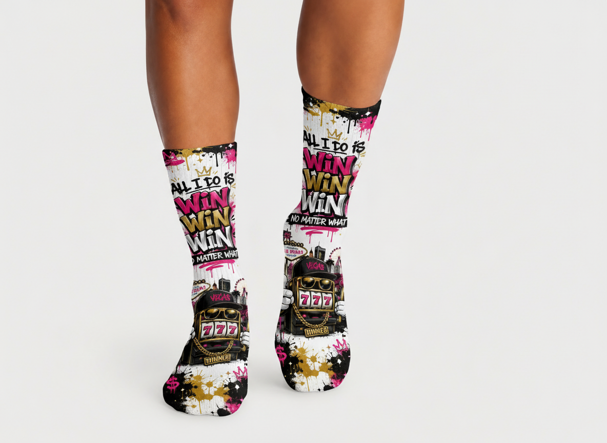 Vegas All I Do Is Win socks