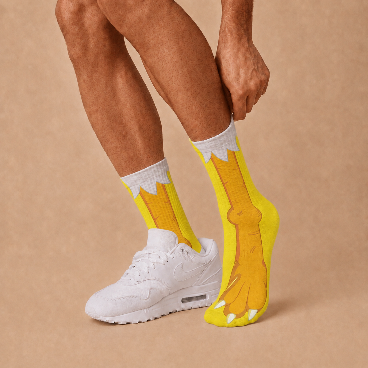 Crazy Chicken Legs Crew Socks