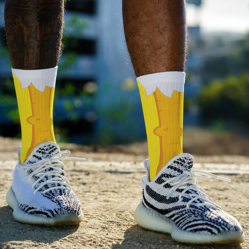 Animal Feet Crew Socks (5 Pairs)