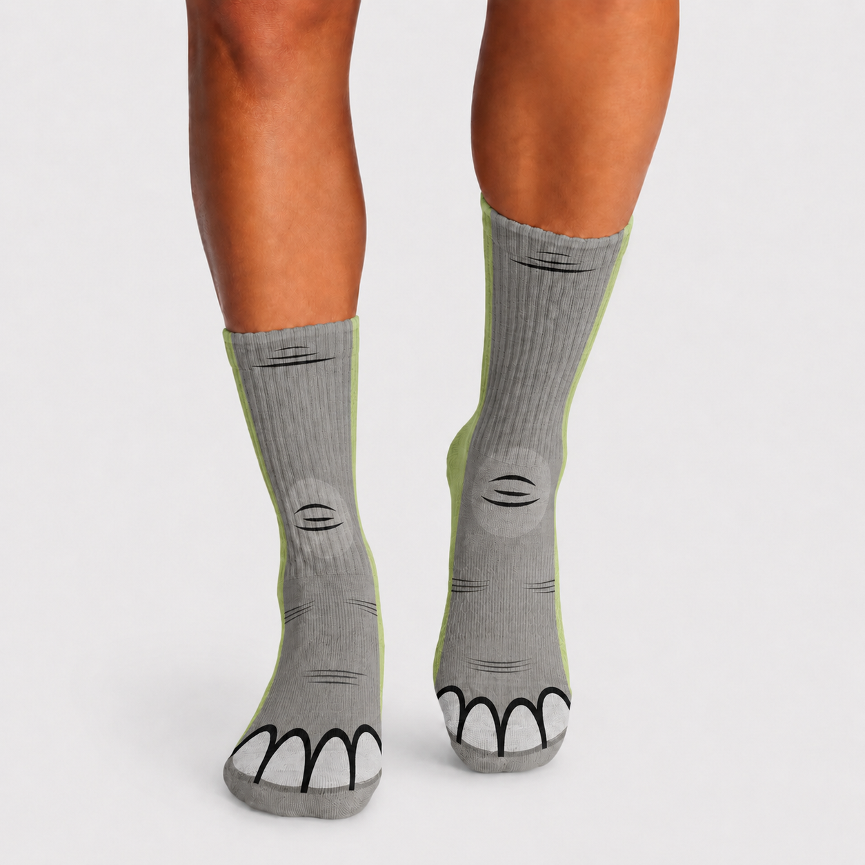 Crazy Elephant Legs Crew Socks