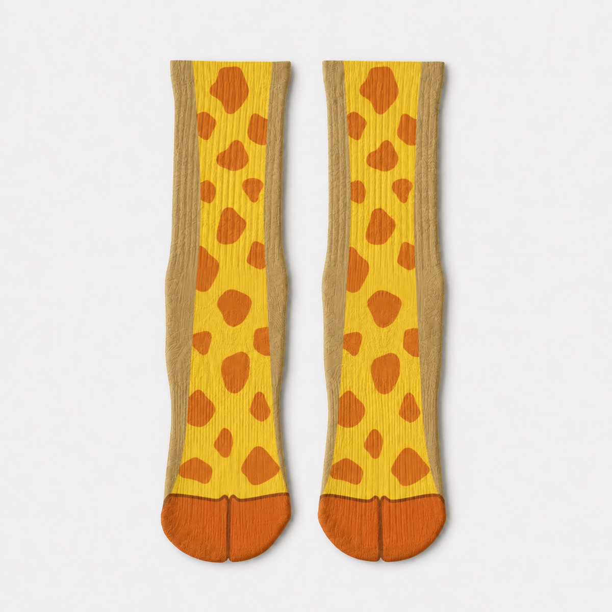 Crazy Giraffe Legs Crew Socks