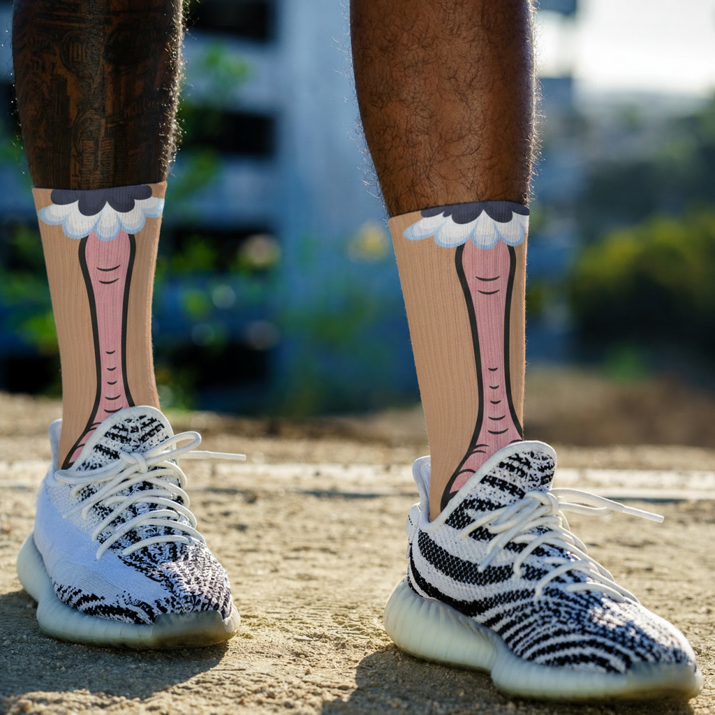 Animal Feet Crew Socks (5 Pairs)